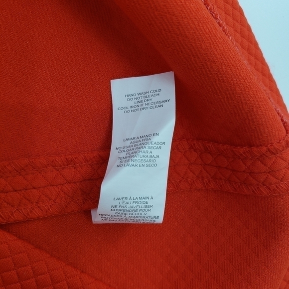 KENSIE Casual Red Mini Skirt w/ Gold Buttons - Picture 7 of 7